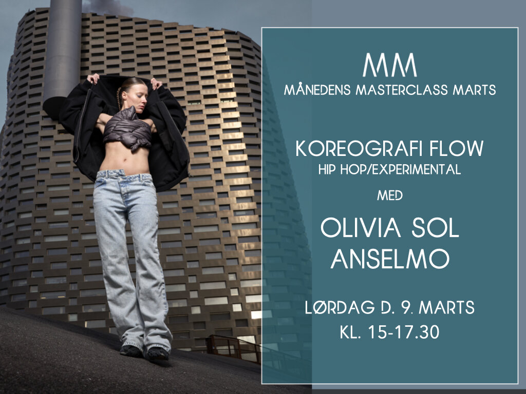 Olivia Sol Anselmo underviser en danseworkshop på Dansestudiet Aarhus
